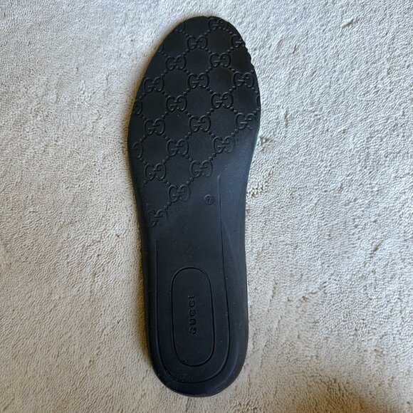 Limited Edition GUCCI Signature WEB Burnish Leather SNEAKERS Size 7.5 G | 8.5 US - Picture 13 of 16